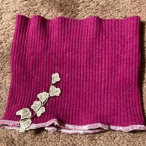 Maroon cashmere neck warmer